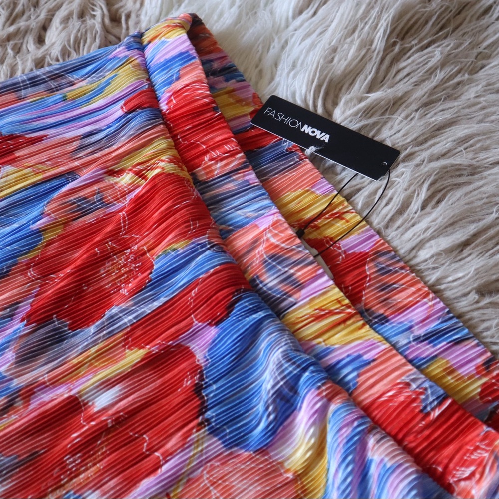 Fashion Nova Multicolor Flare Pants